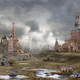 Illustration for article titled Post-Apocalyptic Moscow Looks Like A Surreal Dream-World